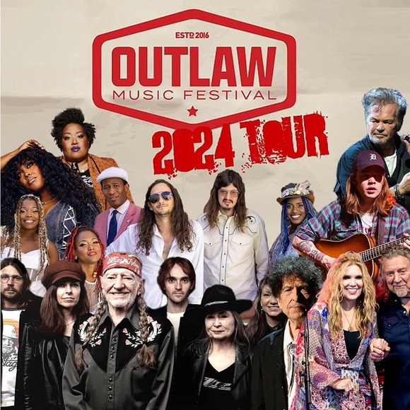 WILLIE NELSON - Outlaw 2024 Music Festival T Shirt - Picture 11 of 14